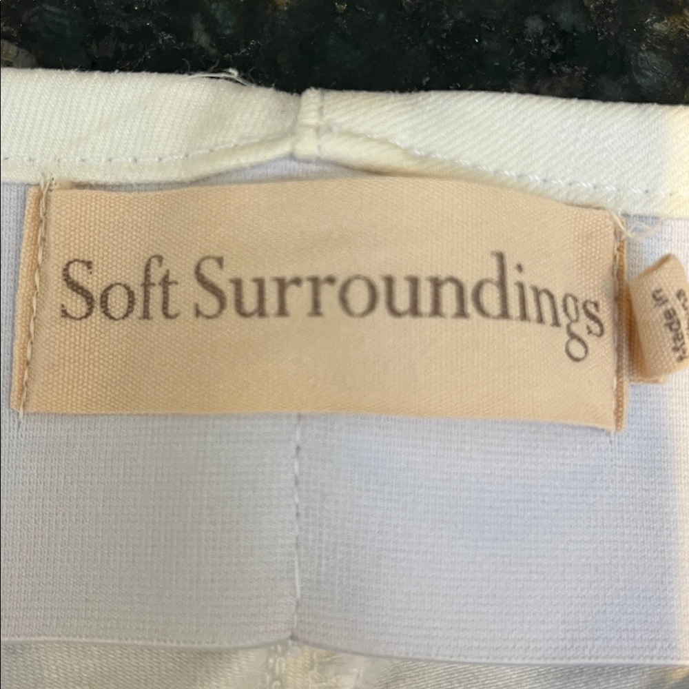 Soft Surroundings White High-Waisted Pants - Sz M - Picture 6 of 6